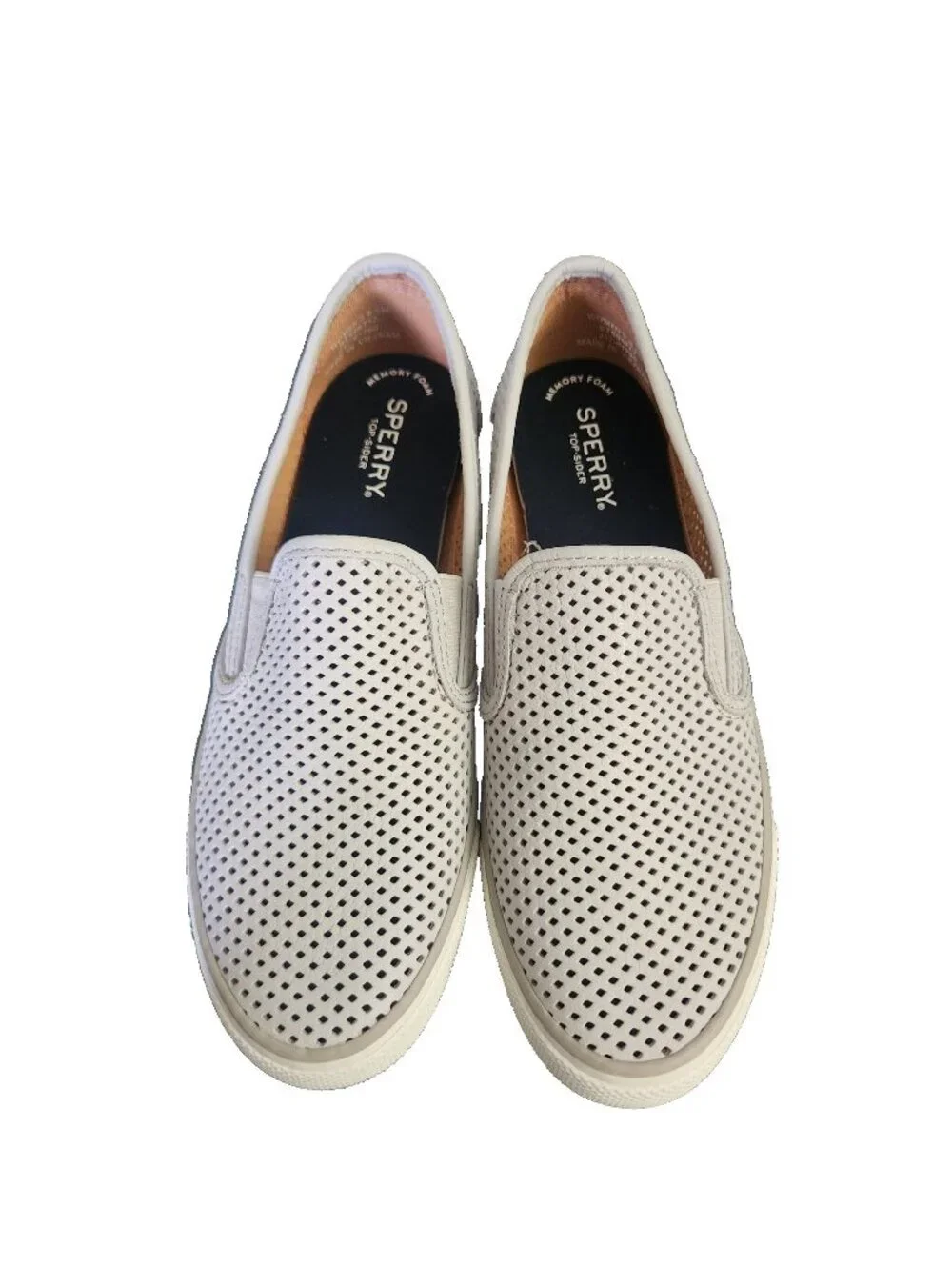 Seaside Perforated Women's Sperry Slip On Boat Shoes Sneakers Size 8.5 USA UK6